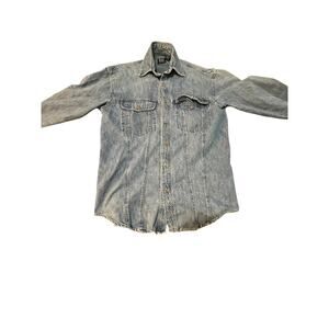 🔥 VINTAGE 90s GAP DENIM ACID WASH SHIRT